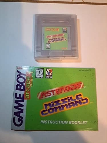 Arcade Classic No. 1: Asteroids/Missile Command (Nintendo Game Boy, 1995)