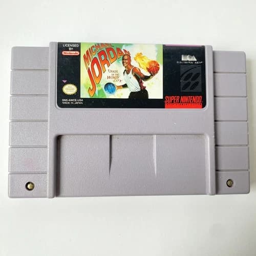 Michael Jordan: Chaos in the Windy City Super Nintendo SNES Authentic Tested