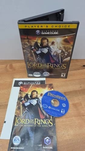 Lord of the Rings The Return of the King GameCube Players Choice Complete CIB