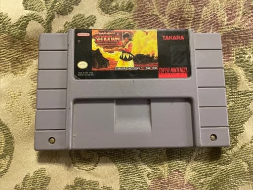 Samurai Showdown (Super Nintendo, 1994) SNES Authentic Tested !!
