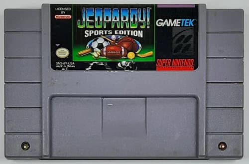 Jeopardy! Sports Edition (Super Nintendo Entertainment System, 1993) SNES