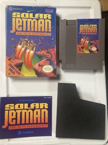 Solar Jetman: Hunt for the Golden Warpship (NES, 1990) Complete Tested Working