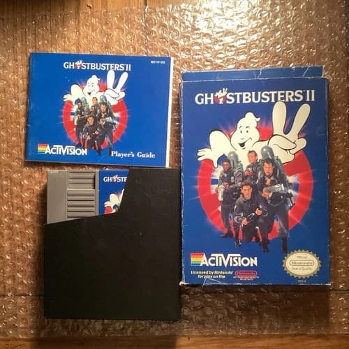 Ghostbusters II (Nintendo Entertainment System, 1990) NES Complete With Manual