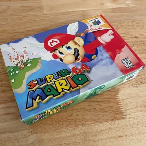 Super Mario 64 N64 Game in Box (CIB) with Manual