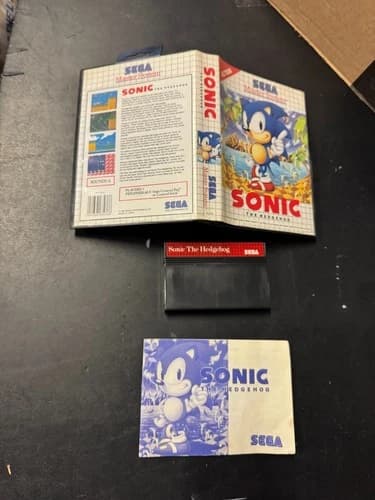 RARE SEGA MASTER SYSTEM SMS SONIC THE HEDGEHOG