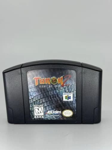 Turok 2: Seeds of Evil (Nintendo 64 N64) Video Game See Photos