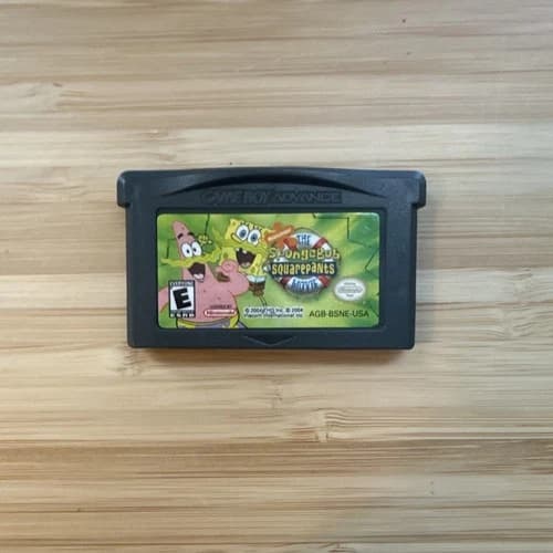 THQ SpongeBob SquarePants: The Movie Nintendo Game Boy Advance GBA E NTSC-U/C