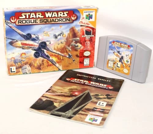 Star Wars: Rogue Squadron N64 Nintendo 64 Complete CIB! Good Condition! Nice!