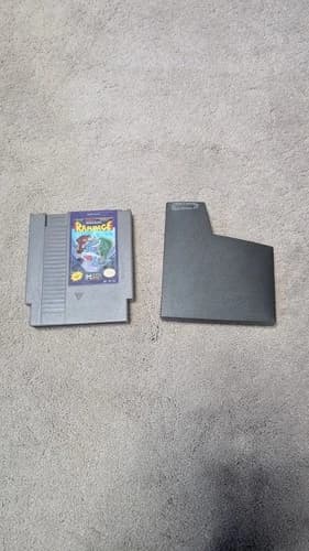 Nintendo NES Rampage Data East Video Game Cartridge Tested Working