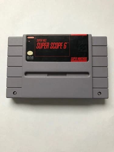 SUPER SCOPE 6 - Super Nintendo SNES (Authentic) Game, Tested & Working