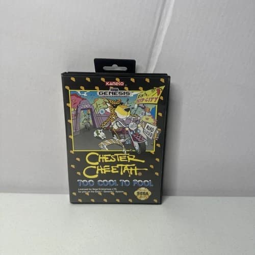 Chester Cheetah: Too Cool to Fool (Sega Genesis, 1992) CIB Complete in Box (DEC)