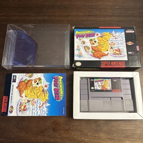 Adventures of Yogi Bear (Super Nintendo SNES) Complete CIB - Tested - Authentic