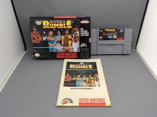 * WWF Royal Rumble (Super Nintendo SNES) Game, Manual, Box