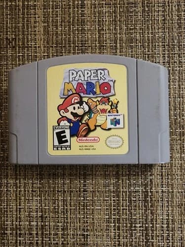 Paper Mario N64 Nintendo 64 Authentic Cartridge Only VG Condition