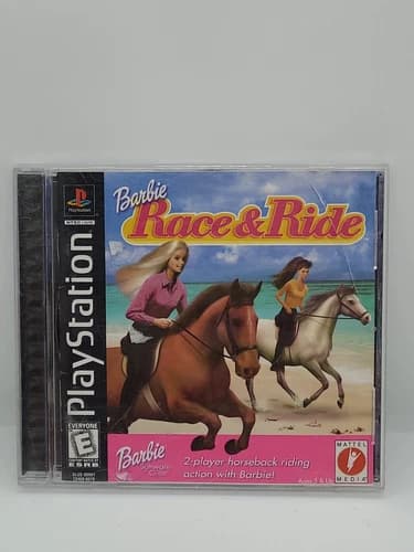 Barbie Race & Ride (Sony PlayStation 1, 1999) PS1 Complete