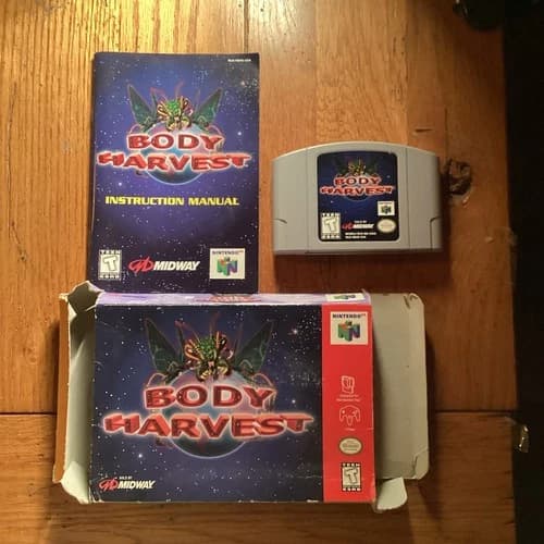 Body Harvest 1998 Nintendo 64 N64 Tested Complete With Manual Box Cib