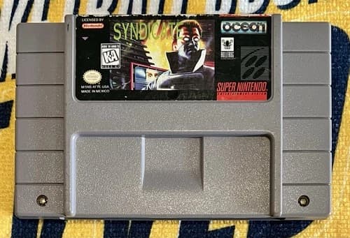 🔥Syndicate (Super Nintendo Entertainment System, 1995) Cleaned & Tested 🔥
