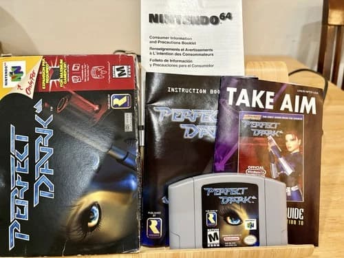 Perfect Dark (Nintendo 64, N64) Complete CIB - Tested