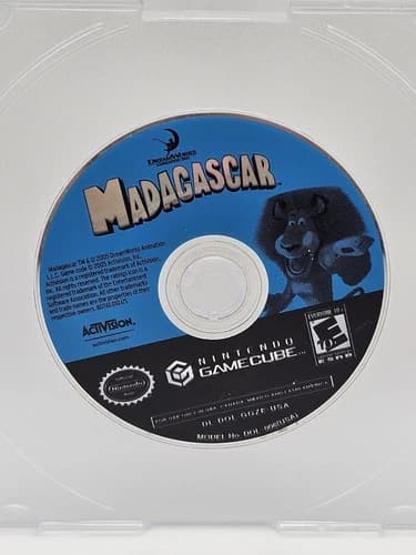 Madagascar (Nintendo GameCube, 2005) Game Disc Only Tested Working Resurfaced
