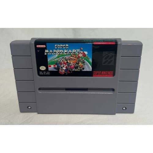 Super Mario Kart Nintendo SNES SNS-MK-USA Authentic Retro Racing Game Cartridge