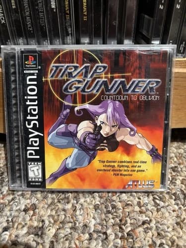 Trap Gunner (Sony PlayStation 1 PS1, 1998) CIB Atlus W Reg a