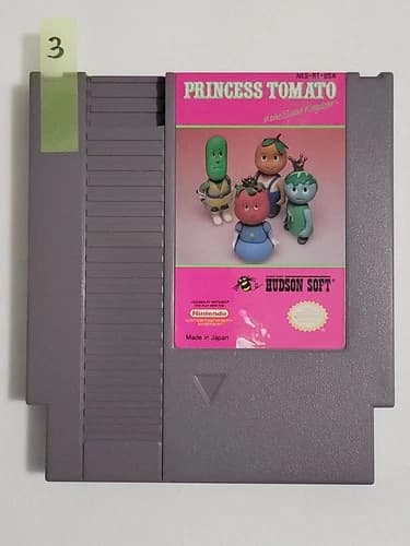 Princess Tomato In The Salad Kingdom Nintendo NES Authentic TESTED Very Rare