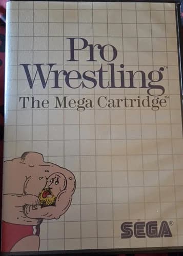 Sega Master System Pro Wrestling Game Mega Complete (1986)