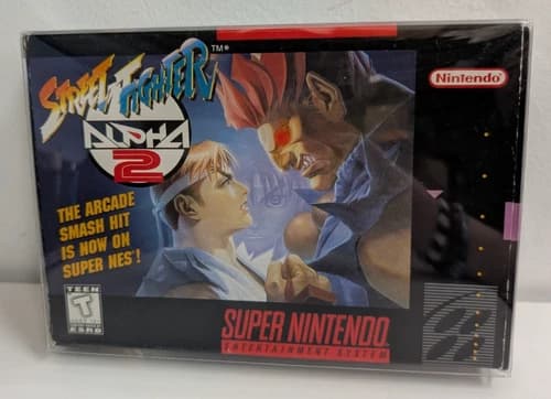 Street Fighter Alpha 2 Super Nintendo SNES Complete In Box Authentic 1996