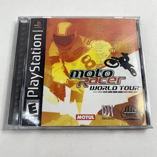 Moto Racer World Tour PS1 PlayStation 1 - Complete CIB Tested Working