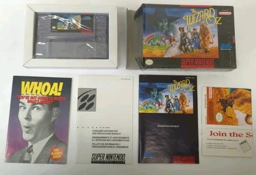 The Wizard of Oz Super Nintendo Entertainment System SNES CIB Complete