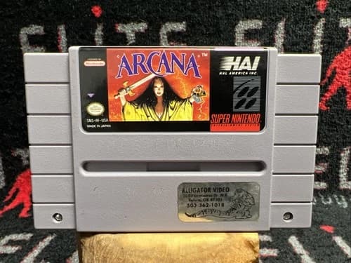 Arcana (Super Nintendo Entertainment System, 1992) Tested Working