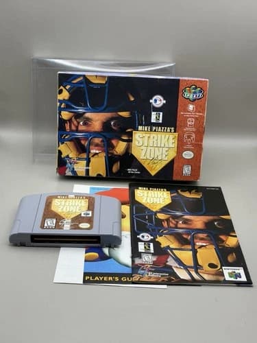 Mike Piazza's Strike Zone (Nintendo N64) Complete - CIB w/Manual - Clean