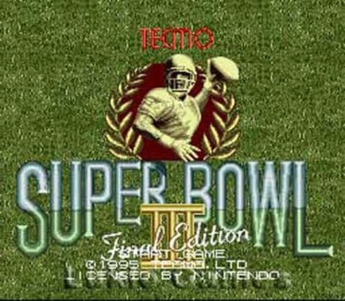 Tecmo Super Bowl III 3 - SNES Super Nintendo Game