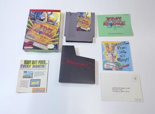 Zoda’s Revenge: Star Tropics II 2 NES Nintendo Video Game 1994 CIB