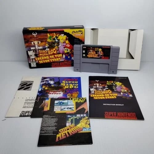 Super Mario RPG: Legend of the Seven Stars (Super Nintendo SNES) CIB - Free Ship