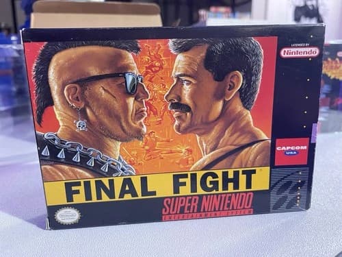 Final Fight (Super Nintendo, 1991) Very Nice! No Reserve! CIB!