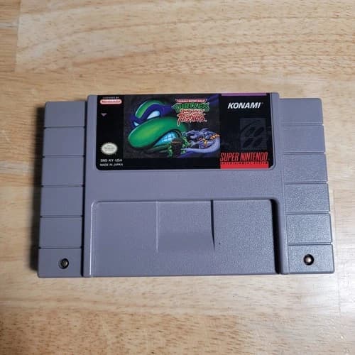 Teenage Mutant Ninja Turtles Tournament Fighters SNES Super Nintendo 1993 Tested