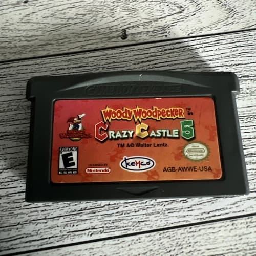 Woody Woodpecker in Crazy Castle 5 (Nintendo Game Boy Advance, 2003) Cart Only