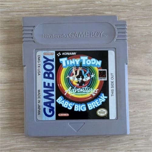 Konami Tiny Toon Adventures: Babs' Big Break Nintendo Game Boy Cartridge