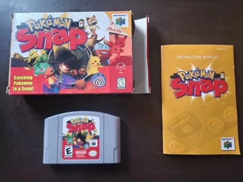 Pokémon Snap (Nintendo 64, 1999) Complete in Box CIB Tested Authentic Manual N64