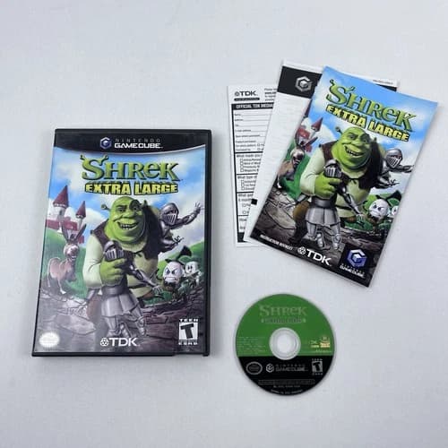 Shrek: Extra Large (Nintendo GameCube, 2002) Tested CIB Complete USA Video Game