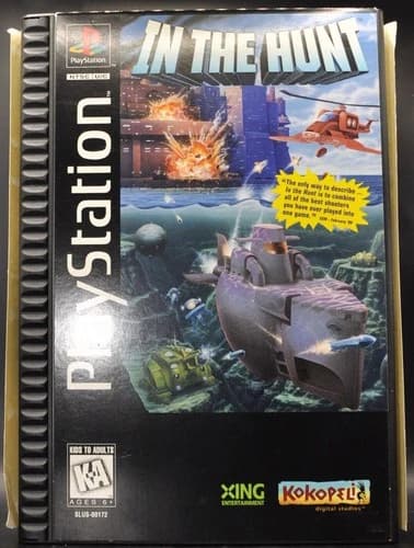 In the Hunt (PlayStation, 1995) [Longbox] [CIB] - Complete, Excellent Disc