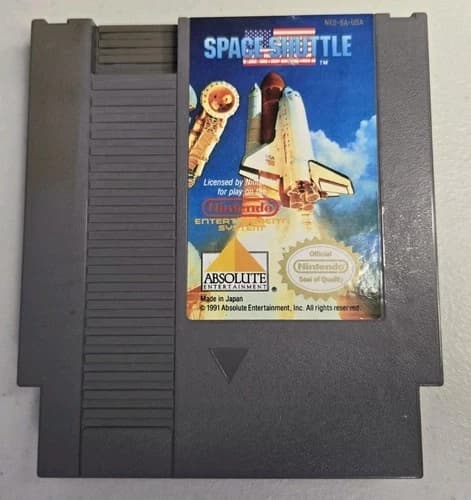 Space Shuttle Project (Nintendo NES, 1991) Tested Discoloring Otherwise Nice