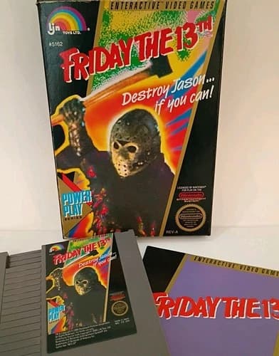 Friday the 13th Nintendo NES Complete in Box w Manual Cleaned & Tested CIB
