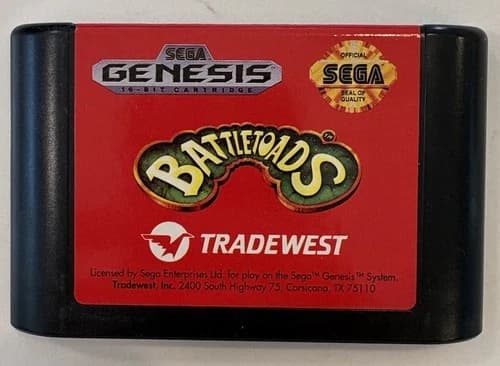 Battletoads (Sega Genesis, 1991) Cartridge Only Tested Working