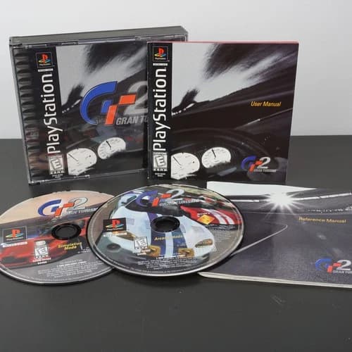 Gran Turismo 2 (PS1 PlayStation 1, 1999) 100% Complete! Tested!