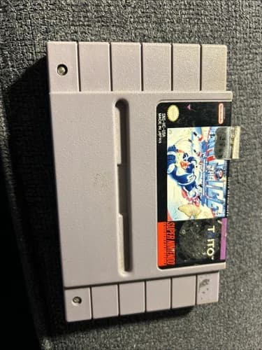 Hit the Ice (Super Nintendo SNES) Cart Only Clean Tested Authentic