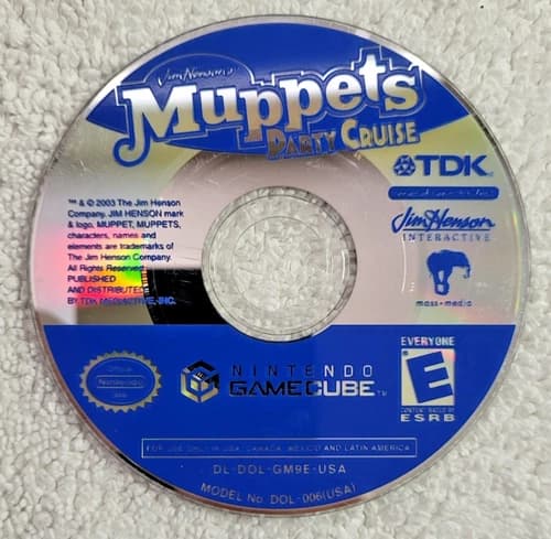 Muppets Party Cruise GameCube Disc Only Tested!