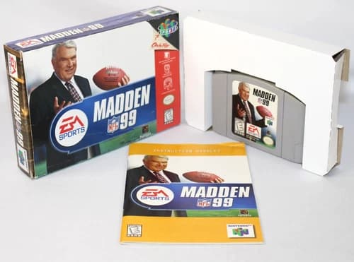 Madden NFL 99 N64 Nintendo 64 Complete CIB! Good Condition! Nice!