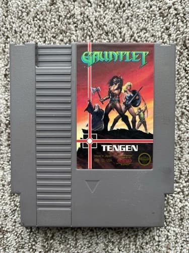 Gauntlet (1987) Nintendo NES Tengen Gray Tested Works Well